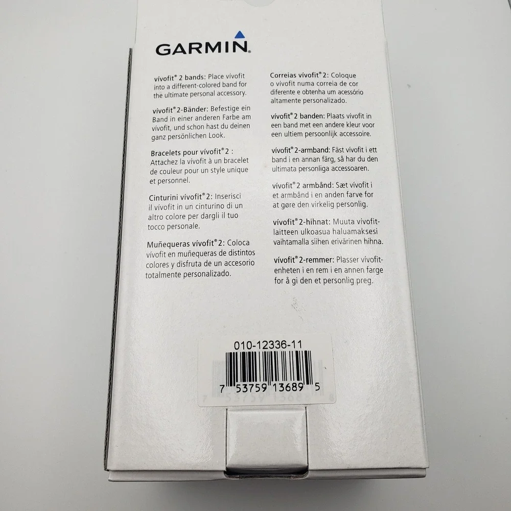 Garmin vivofit 2 Replacement Bands Unisex Small Red Gray Blue 010-12336-11 3pk